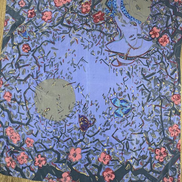 Nadia Roden Larde Silk Scarf - Picture 4 of 14